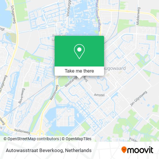 Autowasstraat Beverkoog Karte