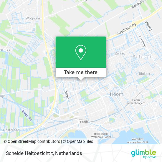 Scheide Heitoezicht t map