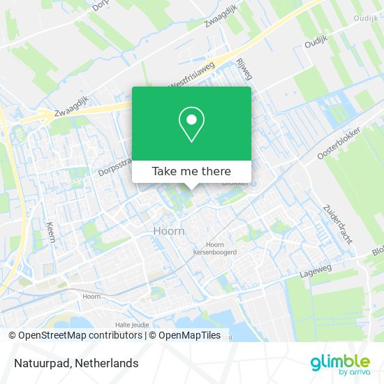 Natuurpad map