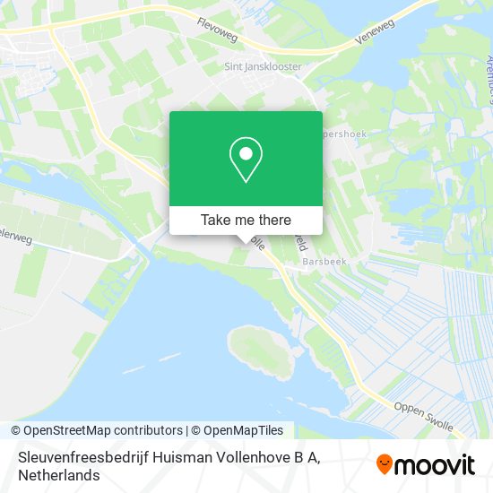 Sleuvenfreesbedrijf Huisman Vollenhove B A map