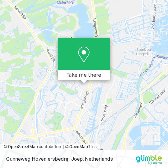 Gunneweg Hoveniersbedrijf Joep map