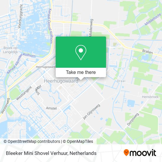 Bleeker Mini Shovel Verhuur map