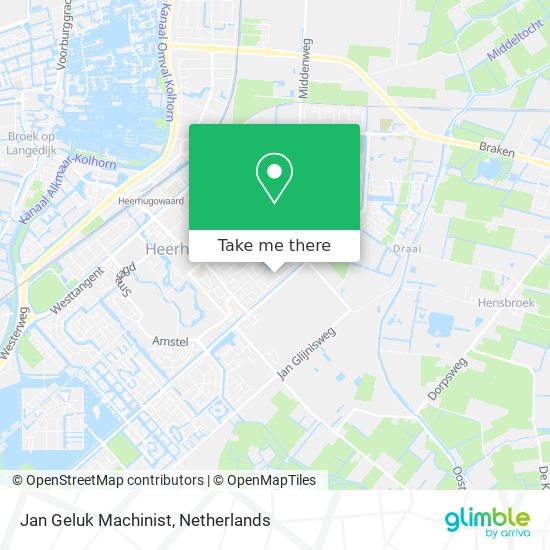 Jan Geluk Machinist map