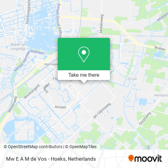 Mw E A M de Vos - Hoeks map