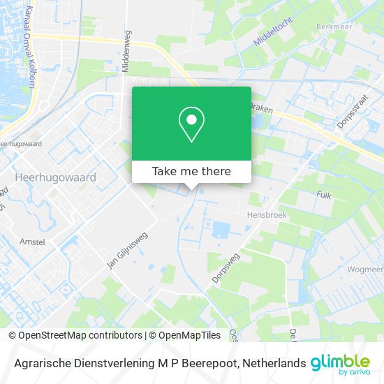 Agrarische Dienstverlening M P Beerepoot map