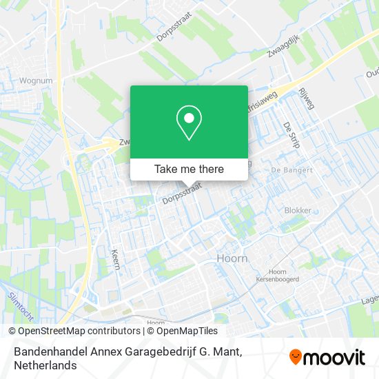 Bandenhandel Annex Garagebedrijf G. Mant map