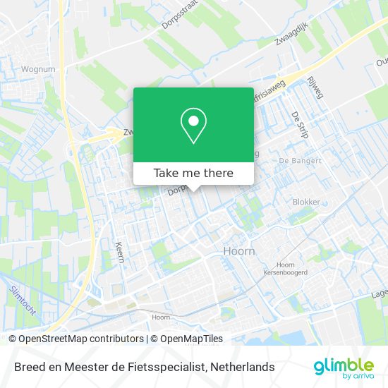 Breed en Meester de Fietsspecialist map