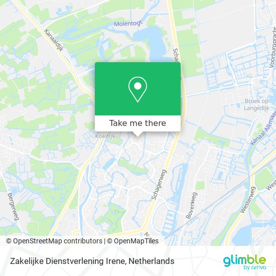 Zakelijke Dienstverlening Irene map