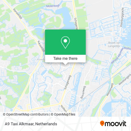 A9 Taxi Alkmaar map