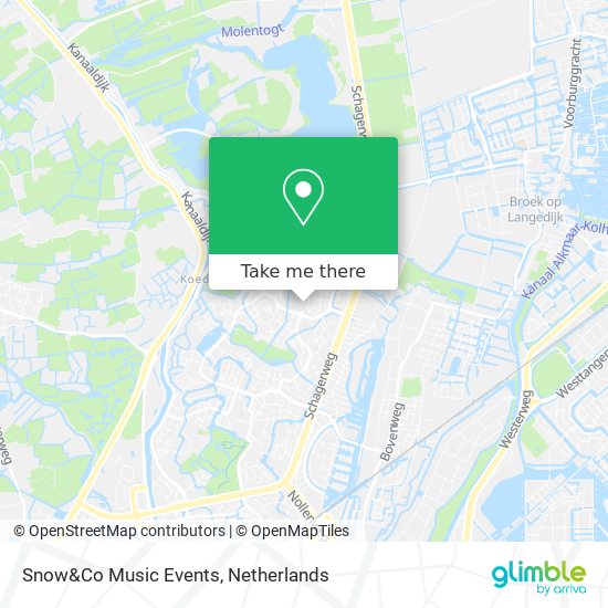 Snow&Co Music Events map