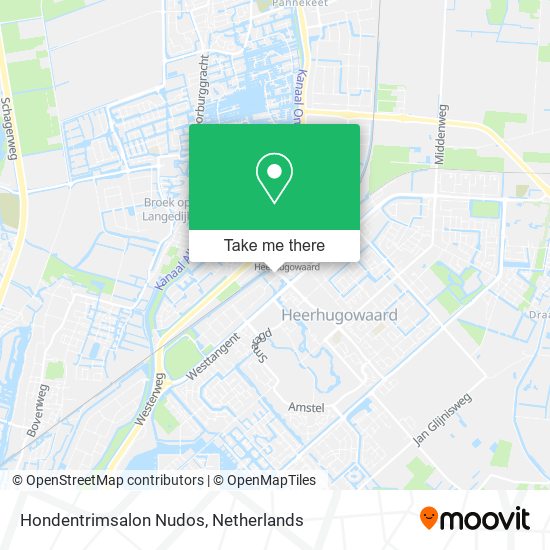Hondentrimsalon Nudos map