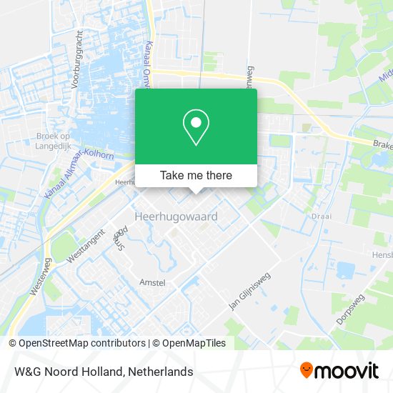 W&G Noord Holland Karte