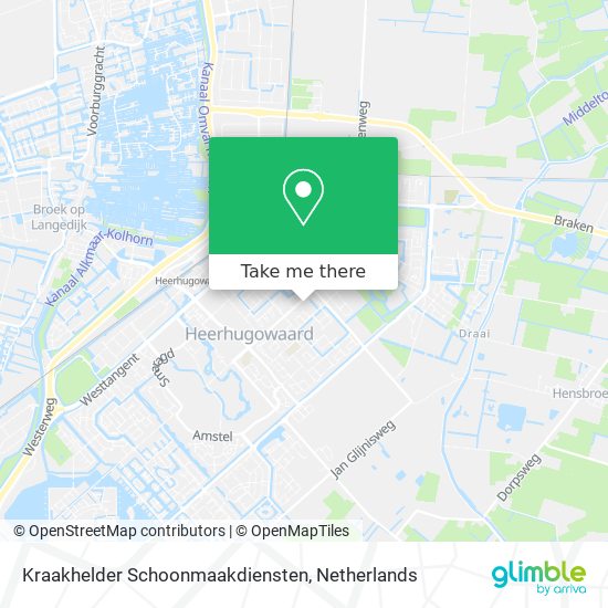 Kraakhelder Schoonmaakdiensten Karte