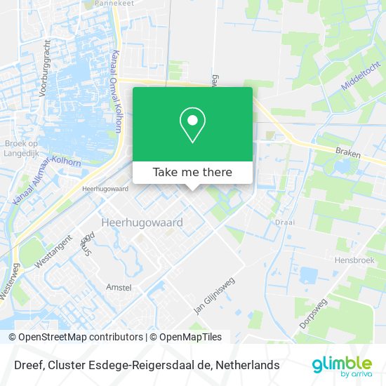 Dreef, Cluster Esdege-Reigersdaal de map