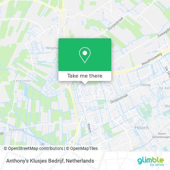 Anthony's Klusjes Bedrijf Karte