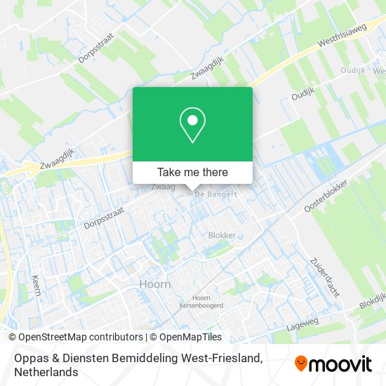 Oppas & Diensten Bemiddeling West-Friesland Karte