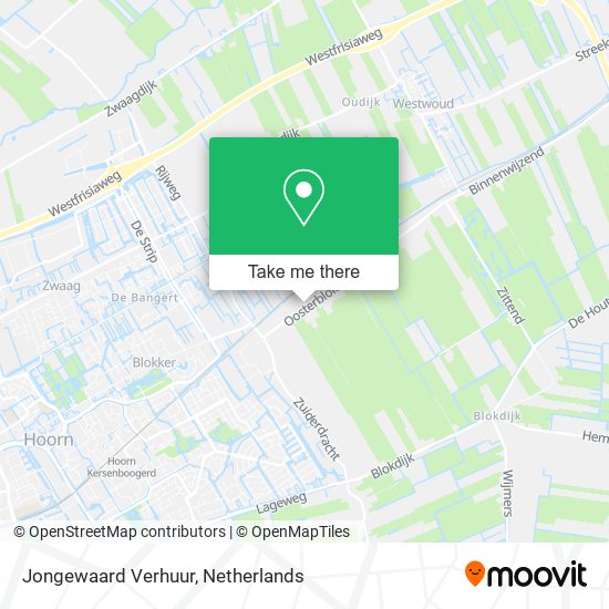 Jongewaard Verhuur map