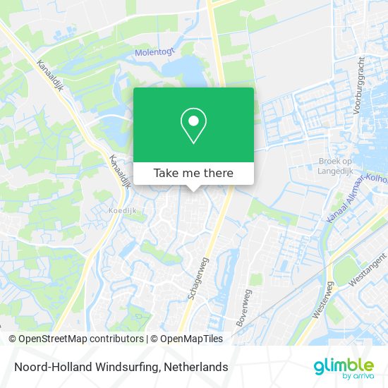 Noord-Holland Windsurfing map