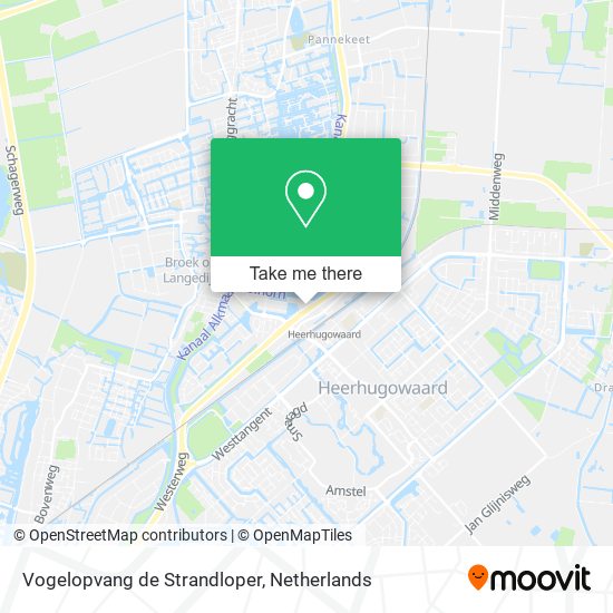 Vogelopvang de Strandloper map