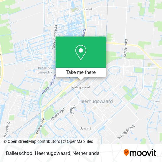 Balletschool Heerhugowaard map