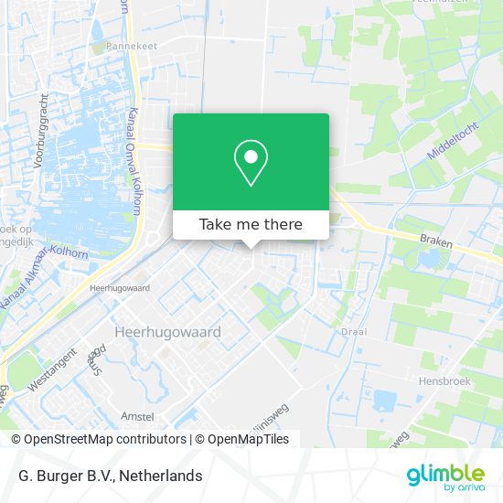 G. Burger B.V. map