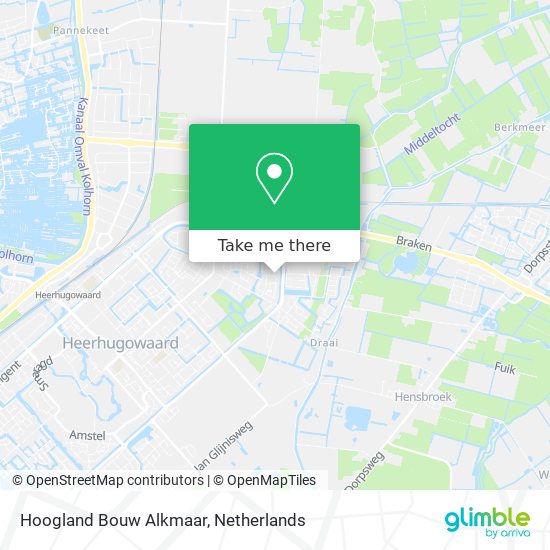 Hoogland Bouw Alkmaar map