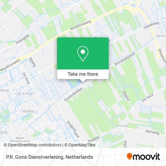 P.R. Gons Dienstverlening map