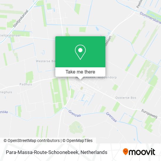 Para-Massa-Route-Schoonebeek Karte