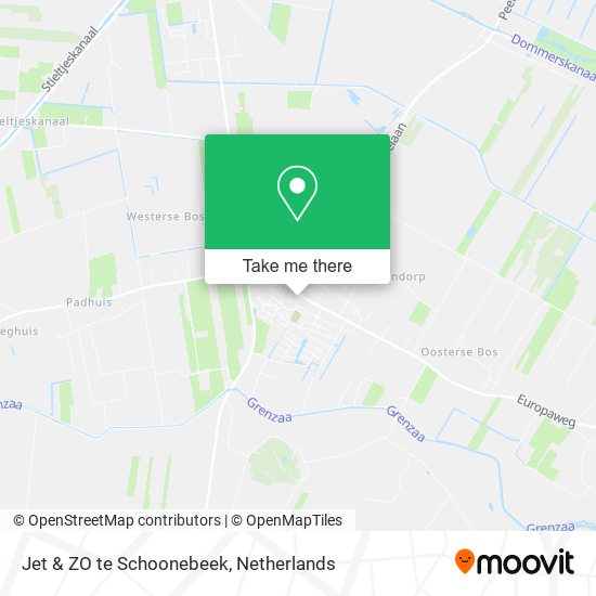 Jet & ZO te Schoonebeek map