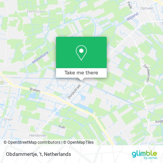 Obdammertje, 't map