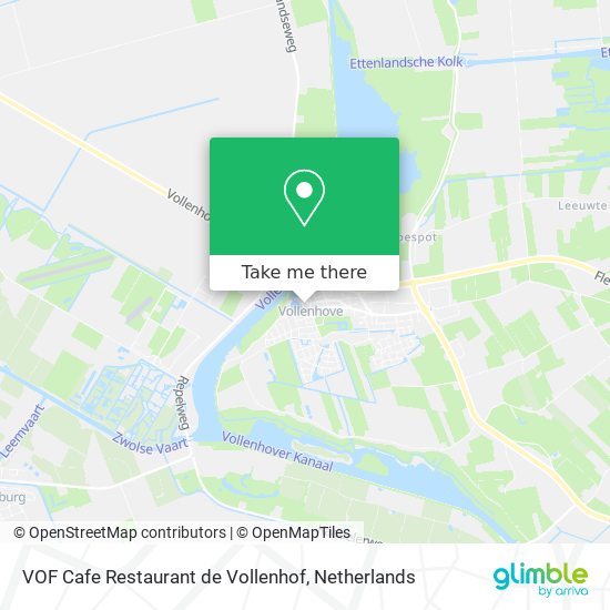 VOF Cafe Restaurant de Vollenhof Karte