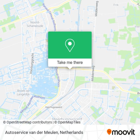 Autoservice van der Meulen map