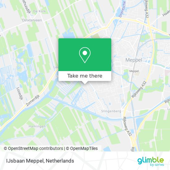 IJsbaan Meppel map