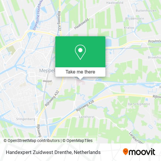 Handexpert Zuidwest Drenthe map