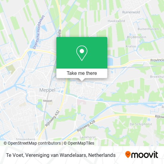 Te Voet, Vereniging van Wandelaars map