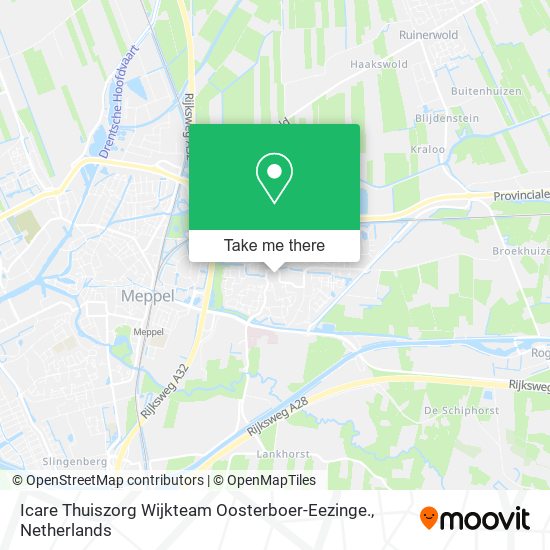 Icare Thuiszorg Wijkteam Oosterboer-Eezinge. map