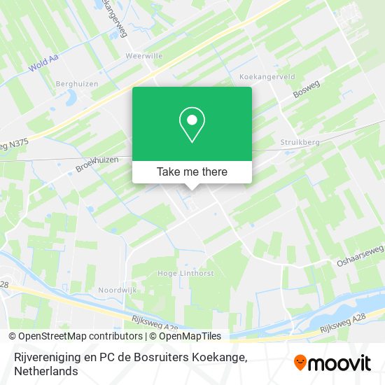 Rijvereniging en PC de Bosruiters Koekange map