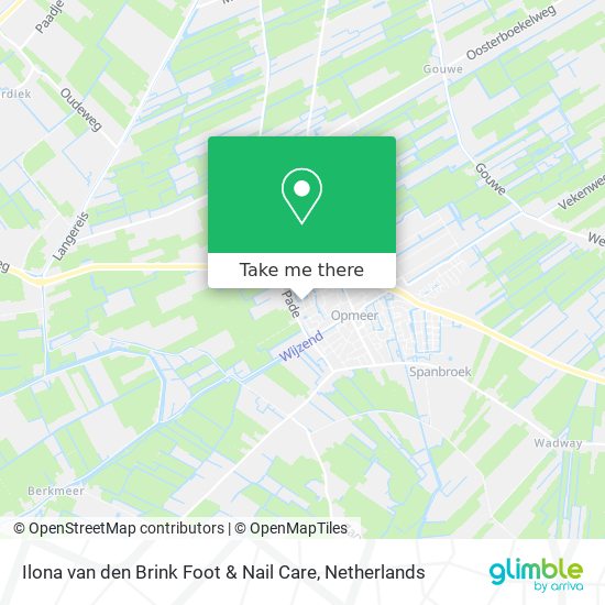 Ilona van den Brink Foot & Nail Care map