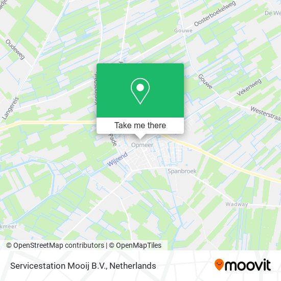 Servicestation Mooij B.V. map