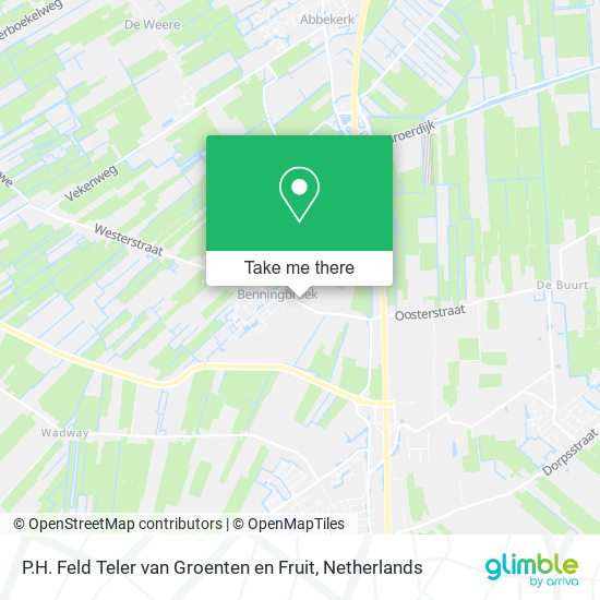 P.H. Feld Teler van Groenten en Fruit map