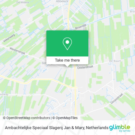 Ambachtelijke Speciaal Slagerij Jan & Mary map