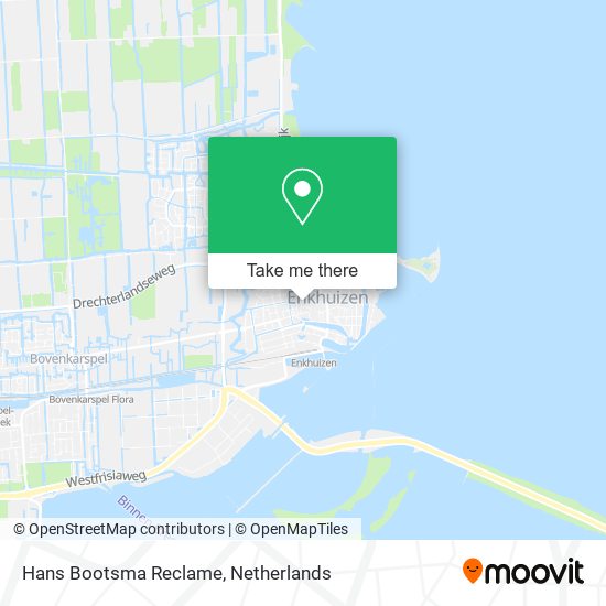 Hans Bootsma Reclame map