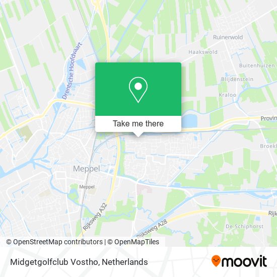 Midgetgolfclub Vostho map