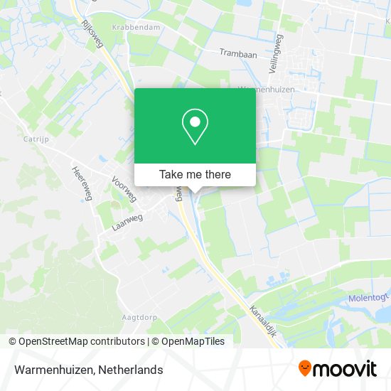 Warmenhuizen map