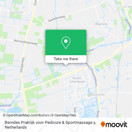 Berndes Praktijk voor Pedicure & Sportmassage y map