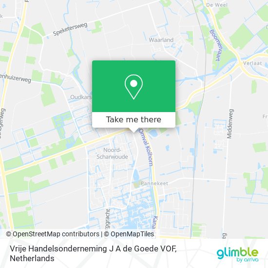 Vrije Handelsonderneming J A de Goede VOF map