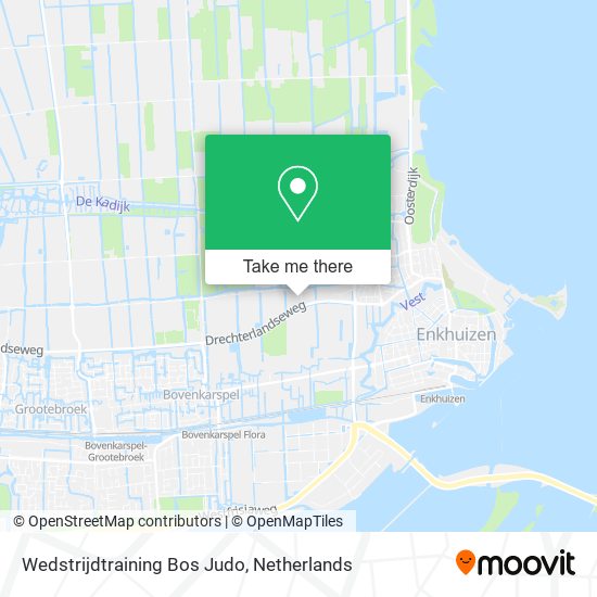 Wedstrijdtraining Bos Judo map