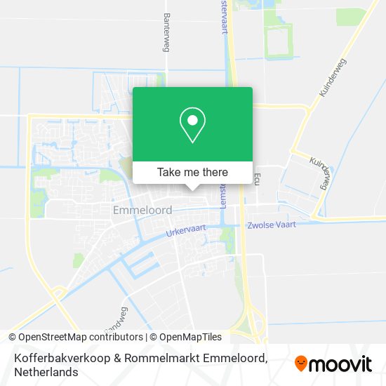 Kofferbakverkoop & Rommelmarkt Emmeloord Karte