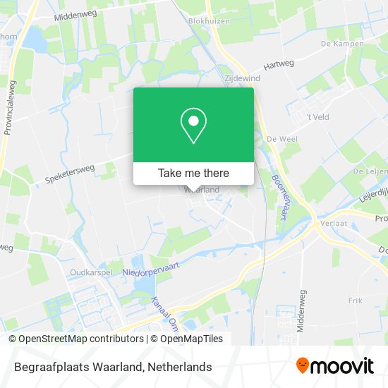 Begraafplaats Waarland map
