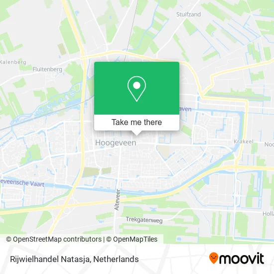 Rijwielhandel Natasja map